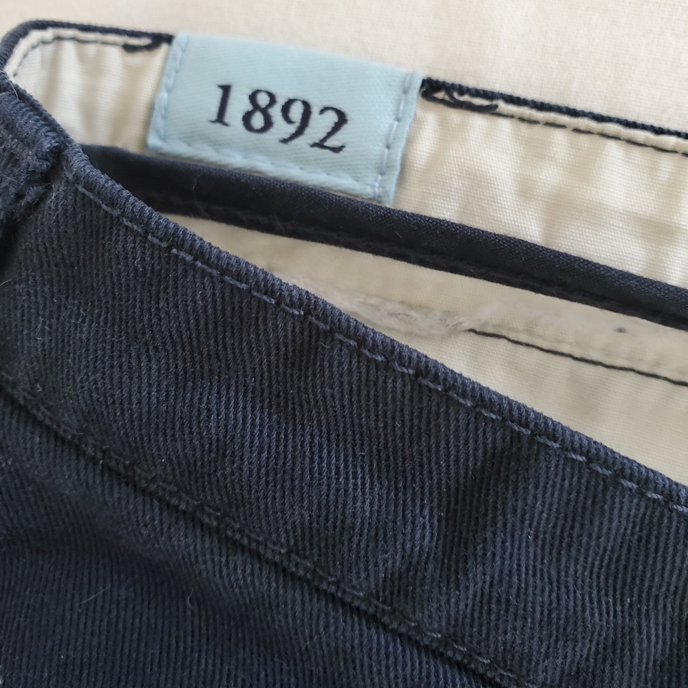 Vintage Abercrombie & Fitch Navy Blue Flare Chino Pants Size 8R - Picture 4 of 8